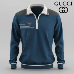 GUCCI Premium Long Sleeve ZIP Polo Shirt 2025 LUX-YVWYB -BJWGJOT2