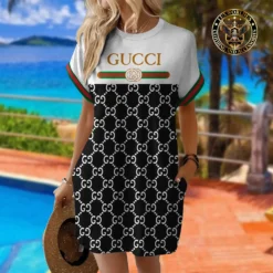 [LIMITED] GUCCI Premium Short Sleeve Pocket Dress 💖 Summer 2024 LUX-ZO-0005BYMNGKX