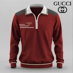 GUCCI Premium Long Sleeve ZIP Polo Shirt 2025 LUX-YVWYB -OWV4TXXO