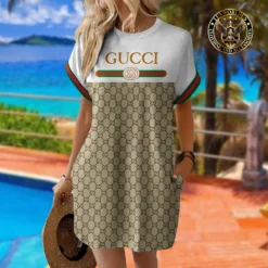 [LIMITED] GUCCI Premium Short Sleeve Pocket Dress 💖 Summer 2024 LUX-ZO-0007ZE0QCSC