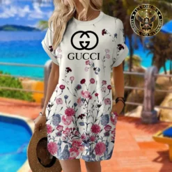 [LIMITED] GUCCI Premium Short Sleeve Pocket Dress 💖 Summer 2024 LUX-ZO-00005SOJAVVL