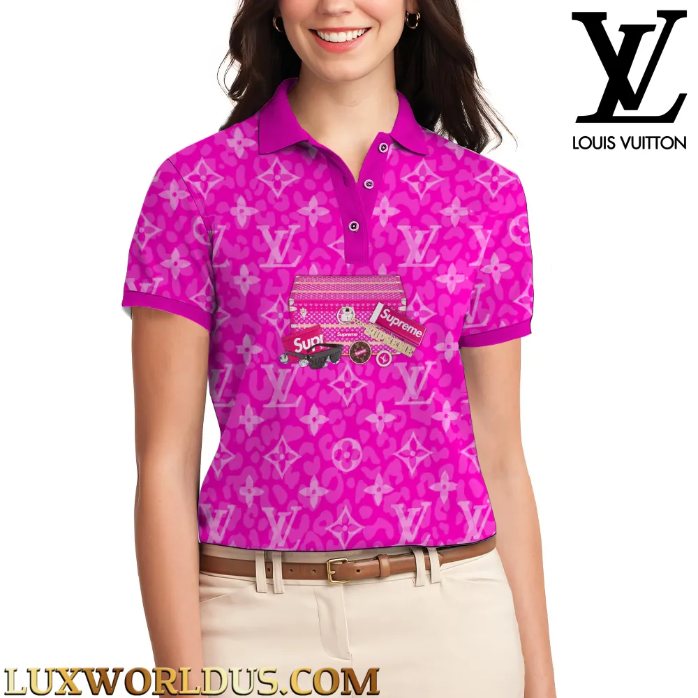 LOUIS VUITTON Limited Edition Women's Polo Shirt LUX-TNPO-007BMBEXKE