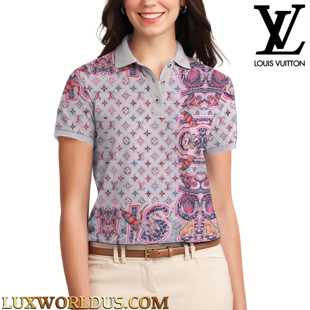 LOUIS VUITTON Limited Edition Women's Polo Shirt LUX-TNPO-00FDUJF81I
