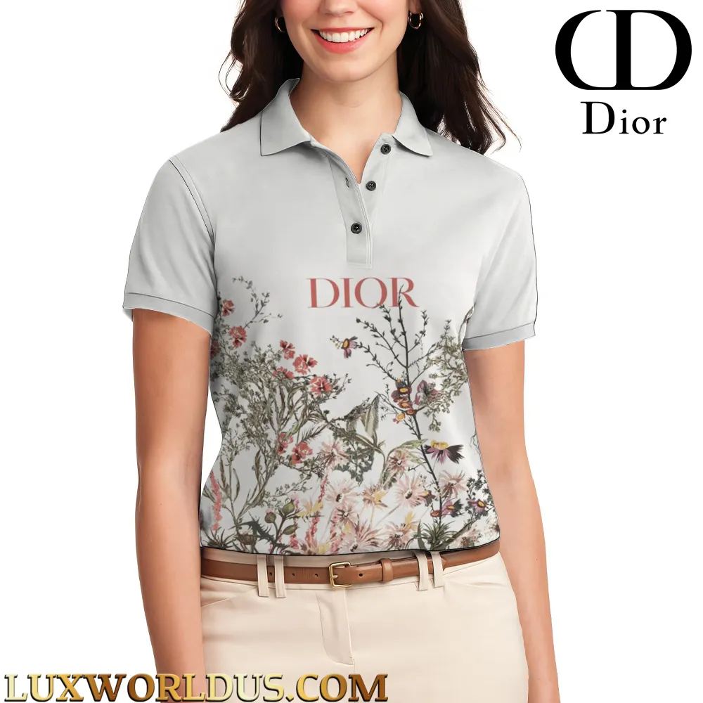 C.DIOR Limited Edition Women's Polo Shirt LUX-TNPO-00UYDXOMTB