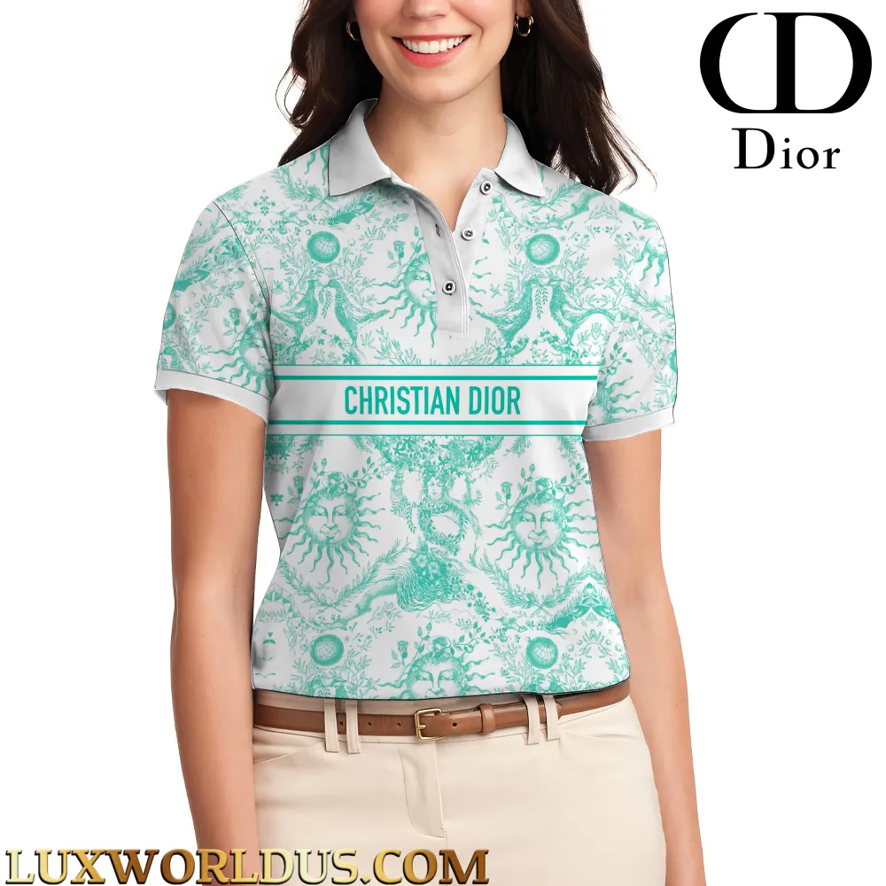 C.DIOR Limited Edition Women's Polo Shirt LUX-TNPO-00OONML3ON