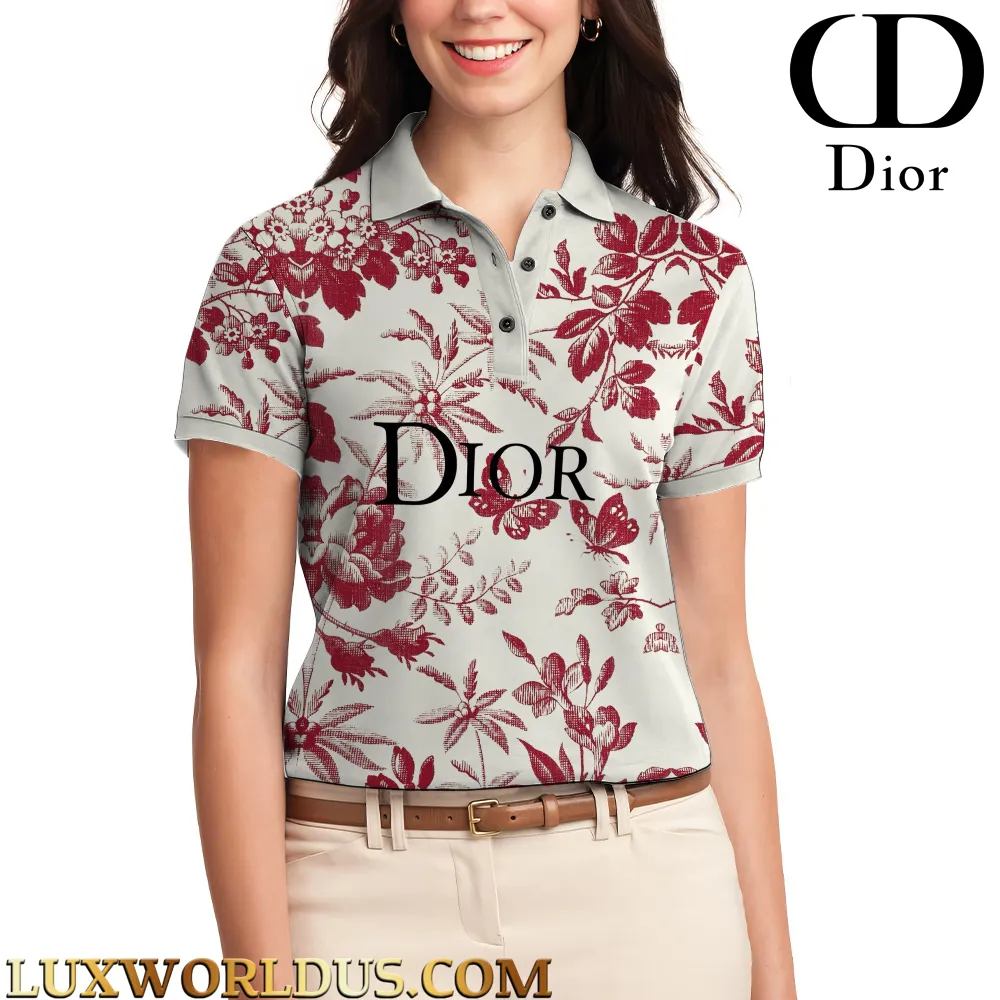 C.DIOR Limited Edition Women's Polo Shirt LUX-TNPO-00Q05QDIVC