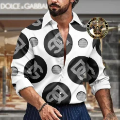 Premium DOLCE & GABBANA Long Sleeve Button Shirt LUX-CCY-LV000SQJDO1K3