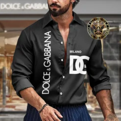 Premium DOLCE & GABBANA Long Sleeve Button Shirt LUX-CCY-LV000TJZDYNW5