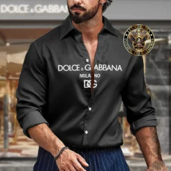 Premium DOLCE & GABBANA Long Sleeve Button Shirt LUX-CCY-LV000UKLAFEAC
