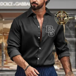 Premium DOLCE & GABBANA Long Sleeve Button Shirt LUX-CCY-LV000LNQBPCG0
