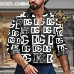 Premium DOLCE & GABBANA Long Sleeve Button Shirt LUX-CCY-LV000HZARS2Q7