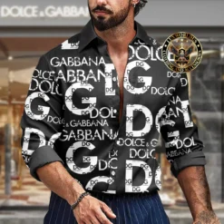 Premium DOLCE & GABBANA Long Sleeve Button Shirt LUX-CCY-LV000GHTJJ8QX