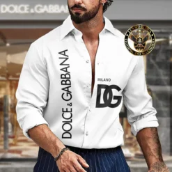 Premium DOLCE & GABBANA Long Sleeve Button Shirt LUX-CCY-LV000H8PR7GK7