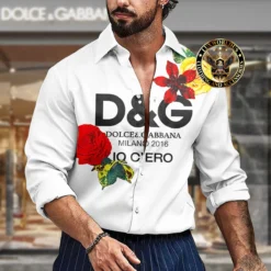 Premium DOLCE & GABBANA Long Sleeve Button Shirt LUX-CCY-LV000Y2XJZSWS