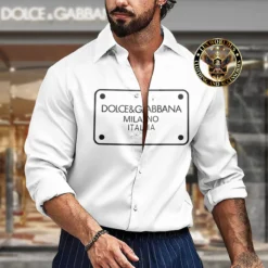 Premium DOLCE & GABBANA Long Sleeve Button Shirt LUX-CCY-LV000PE0QOQ98