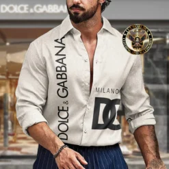 Premium DOLCE & GABBANA Long Sleeve Button Shirt LUX-CCY-LV000N96NMSYR