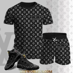 LOUIS VUITTON Premium T-Shirt & Shorts Match AJ 13 Sneaker Hot Summer 2025 LUX-TX+STK-0CCCECNOG