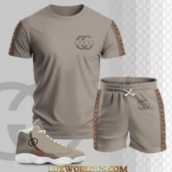 GUCCI Premium T-Shirt & Shorts Match AJ 13 Sneaker Hot Summer 2025 LUX-TX+STK-0WP8UTAQY