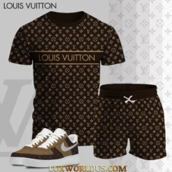 LOUIS VUITTON T-Shirt & Shorts Match AF1 Sneaker Hot 2025 LUX-TX+STK-0CZQIDDRC