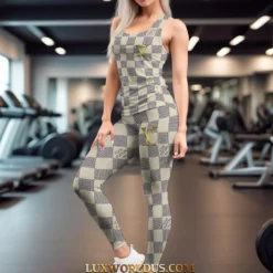 LOUIS VUITTON TankTop Leggings Summer Set 2025 LUX-BS+DDK-0QZDJGSGC