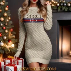GUCCI Premium SWEATER DRESS Limited Edition 2025 LUX-MLQ-7MUY3MIC