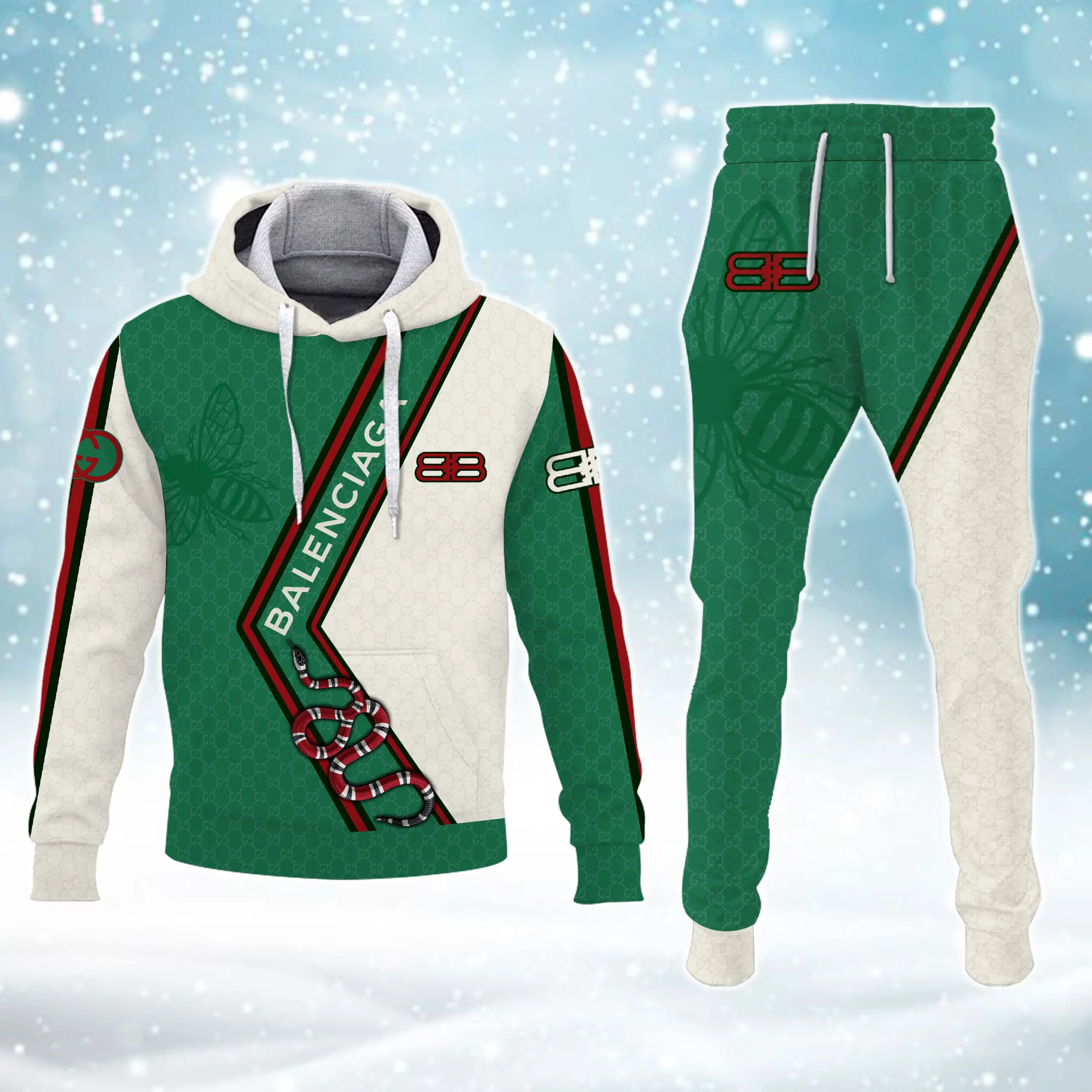 GUCCI x Burberry Premium Set Hoodie & Pants MRS-AF+CK-0031