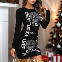 VERSACE Premium SWEATER DRESS Limited Edition 2025 LUX-MLQ-0DWA0I1CR