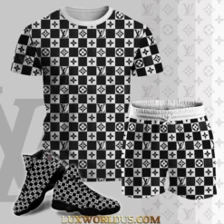 LOUIS VUITTON Premium T-Shirt & Shorts Match AJ 13 Sneaker Hot Summer 2025 LUX-TX+STK-0HR1ZHKGF
