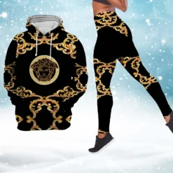 VERSACE Premium Hoodie Leggings Set For WOMEN 2025 MRS-AF+DDK-2211013