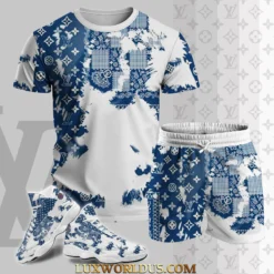 LOUIS VUITTON Premium T-Shirt & Shorts Match AJ 13 Sneaker Hot Summer 2025 LUX-TX+STK-0YJWHXBZM