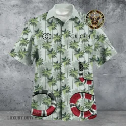 [NEW] Premium GUCCI Short Sleeve Button Shirt - Summer 2024 LUX-0009