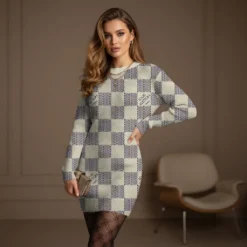 Premium LOUIS VUITTON Sweater Dress LUX-MLQ-NEW1848133