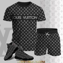 LOUIS VUITTON Premium T-Shirt & Shorts Match AJ 13 Sneaker Hot Summer 2025 LUX-TX+STK-0TCSKQA90