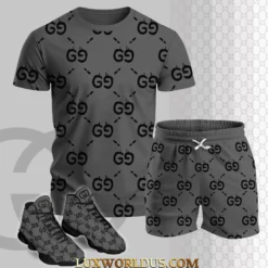 GUCCI Premium T-Shirt & Shorts Match AJ 13 Sneaker Hot Summer 2025 LUX-TX+STK-0OPWLFVW3