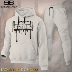 BALENCIAGA Limited Edition HOODIE & PANTS Set 2025 LUX-AF+CK-PYR4GSNJ