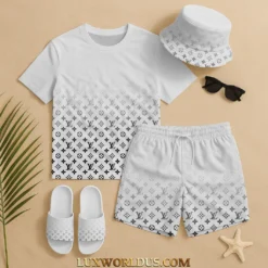 LOUIS VUITTON Premium T-Shirt & Shorts Summer Set 2025 LUX-TX+STK-0BA4PDHMI