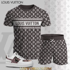 LOUIS VUITTON T-Shirt & Shorts Match AF1 Sneaker Hot 2025 LUX-TX+STK-0HQJV3GIX