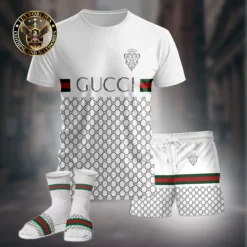 Premium GUCCI T-Shirt & Short x Slides Summer 2025 LUX-TX+STK+Z65-00FBCHIL7B