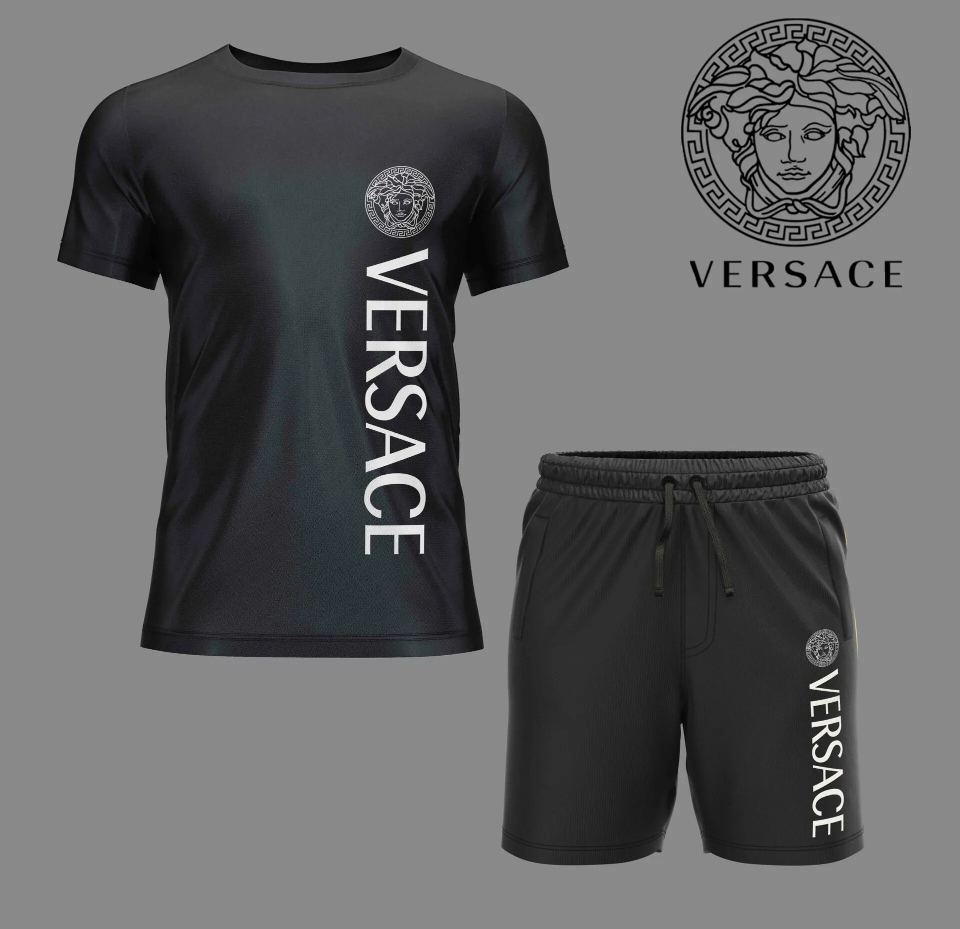 VERSACE Set T-Shirt & Shorts Limited Edition Summer LUX-TX+STK-0CIZAS9YJ
