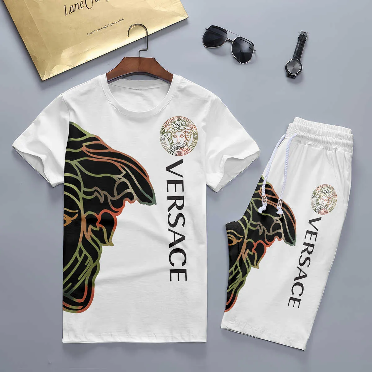 VERSACE Set T-Shirt & Shorts Limited Edition Summer LUX-TX+STK-0VMDDPIKT
