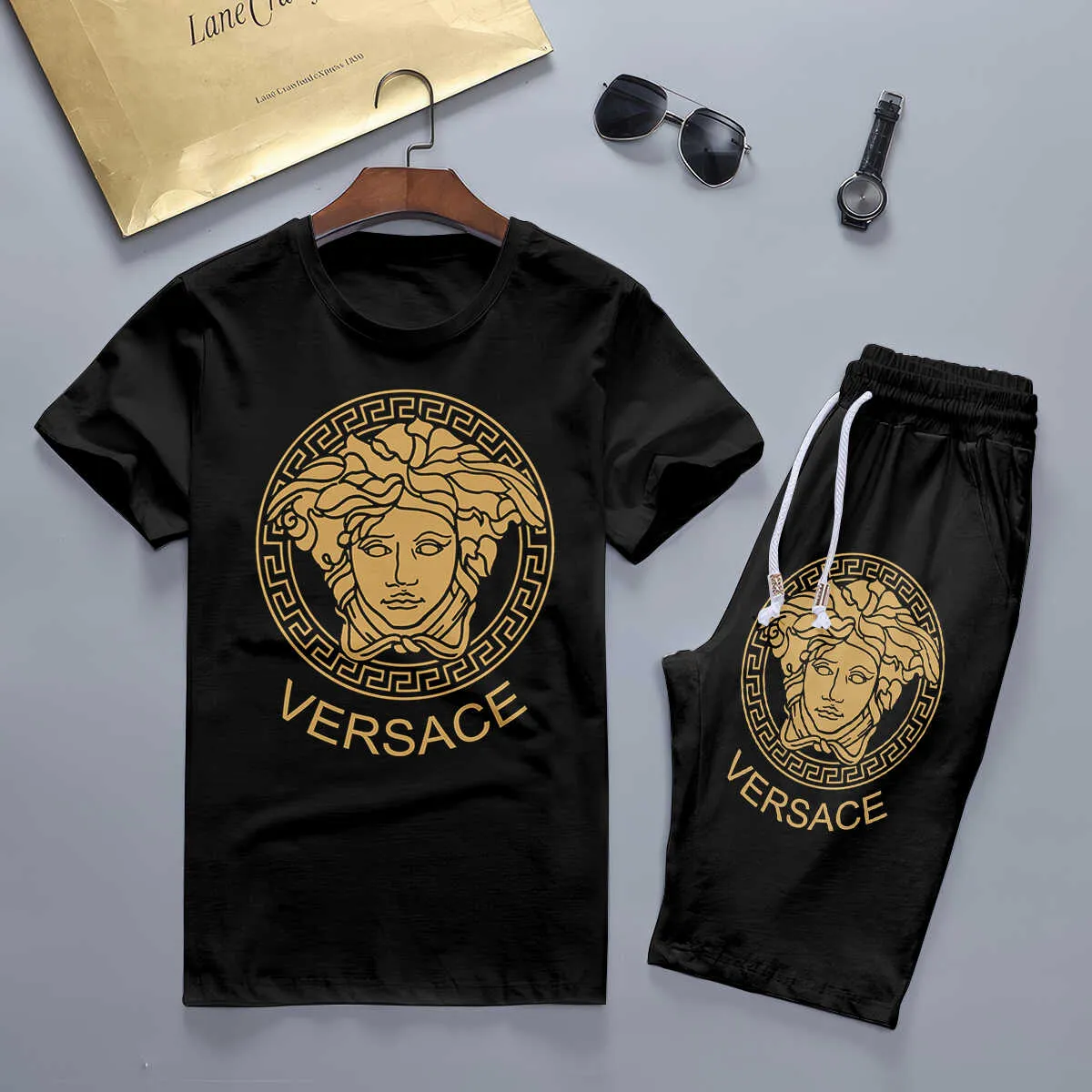 VERSACE Set T-Shirt & Shorts Limited Edition Summer LUX-TX+STK-0BBG36UVP