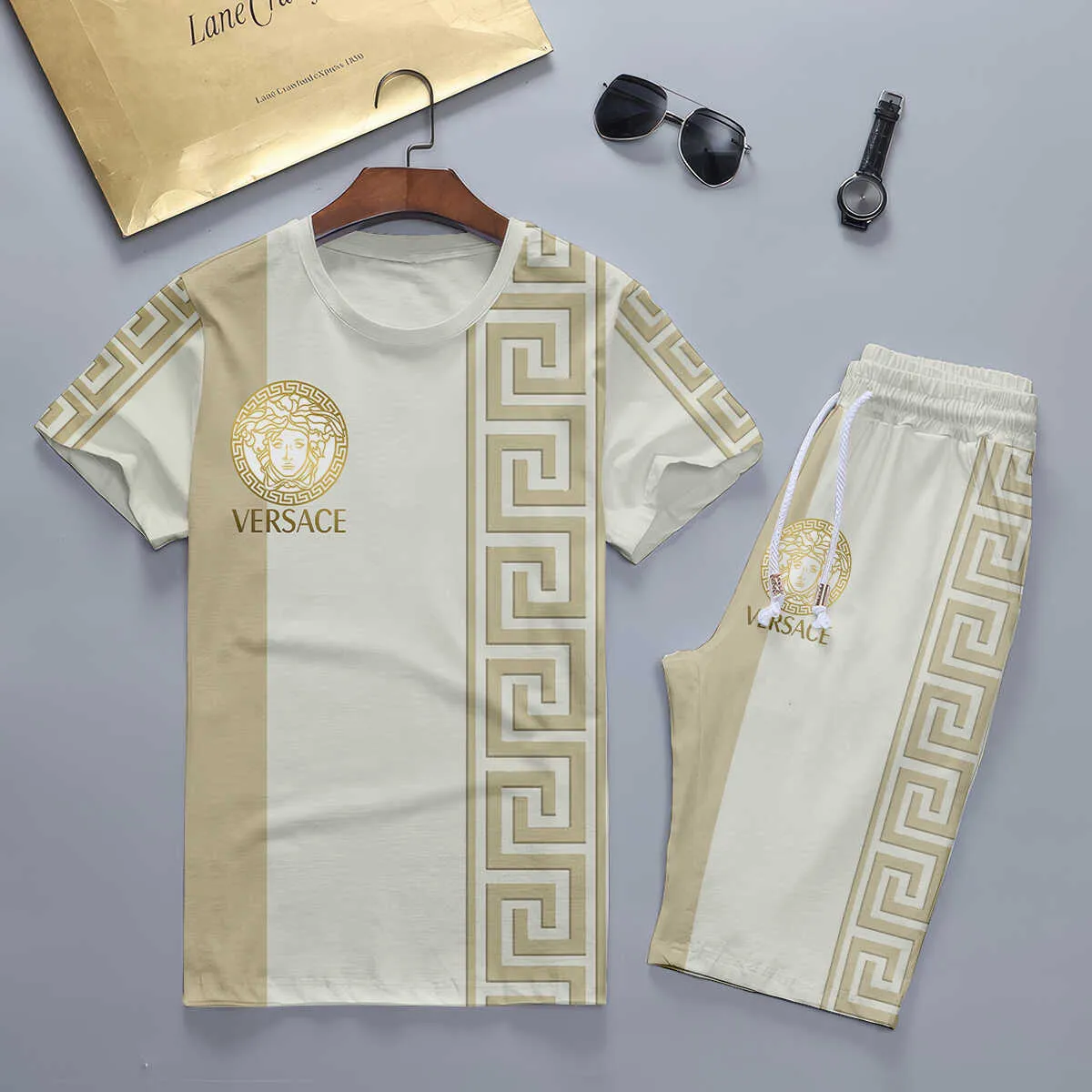 VERSACE Set T-Shirt & Shorts Limited Edition Summer LUX-TX+STK-0HU02YZSR