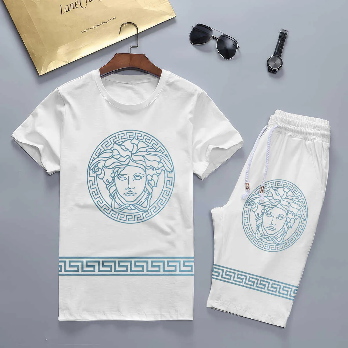 VERSACE Set T-Shirt & Shorts Limited Edition Summer LUX-TX+STK-0CBFC6AWO