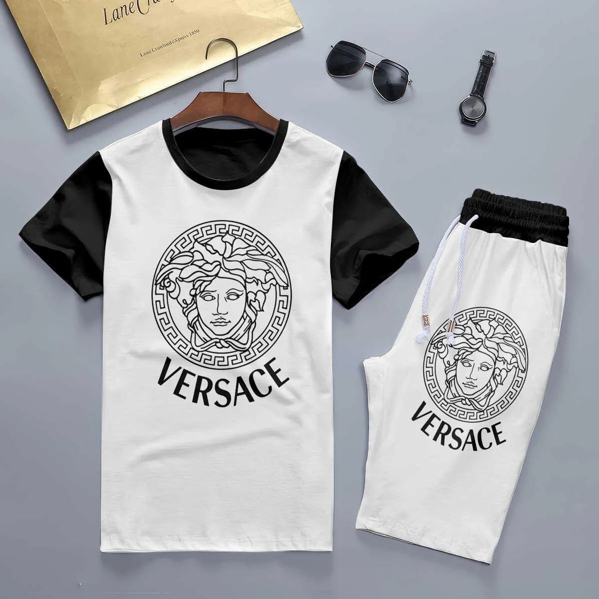 VERSACE Set T-Shirt & Shorts Limited Edition Summer LUX-TX+STK-0FYNFBIVD