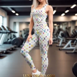 LOUIS VUITTON TankTop Leggings Summer Set 2025 LUX-BS+DDK-0US7VIMSJ