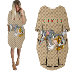 Limited Edition Tom And Jerry GUCCI Pocket Dress SHO - ZOW - ACS0006