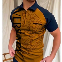 NEW Arrival VERSACE Premium Zip POLO Shirt 2024 MRS-ZPO-VS18126803