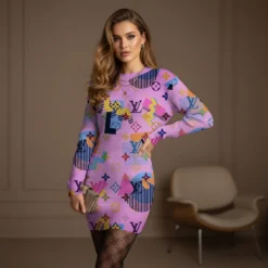 Premium LOUIS VUITTON Sweater Dress LUX-MLQ-NEW1848175