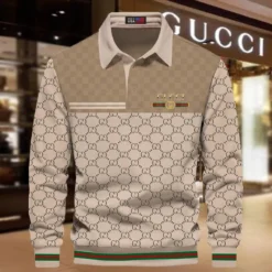 GUCCI Premium Long Sleeve Polo Shirt 2025 LUX-YVWYB -1BMBUMNP