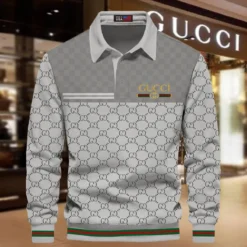 GUCCI Premium Long Sleeve Polo Shirt 2025 LUX-YVWYB -ILS5FJ61